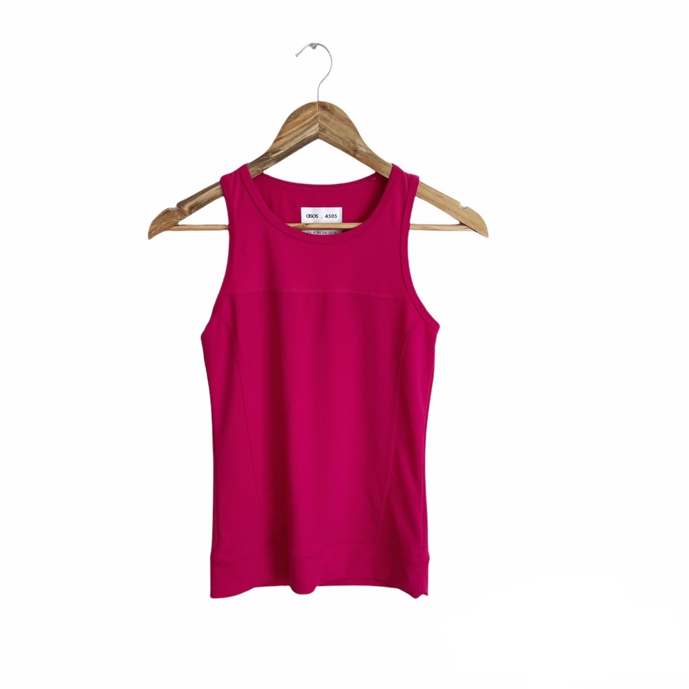 ASOS 4505 Raspberry Pink Active Sport Yoga Stretchy Tank Top 4